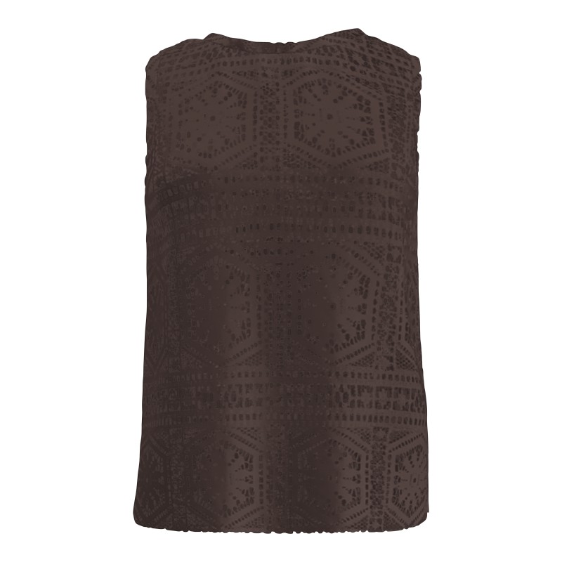 ONLY Lian Kortærmet blonde croptop - Shopping Bag