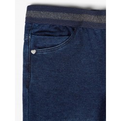 NAME IT Baby/Mini Salli Sweat Leggings - Dark Blue Denim