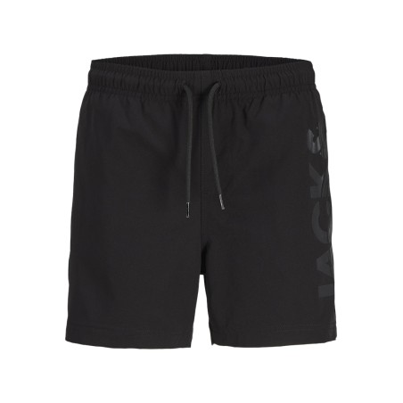 JACK & JONES JUNIOR Maui wave logo badeshorts - Black