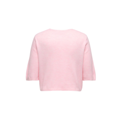 ONLY CARMAKOMA Viola Kortærmet strik cardigan - Pale Lilac