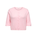 ONLY CARMAKOMA Viola Kortærmet strik cardigan - Pale Lilac