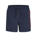 JACK & JONES JUNIOR Maui wave logo badeshorts - Navy Blazer