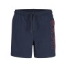 JACK & JONES JUNIOR Maui wave logo badeshorts - Navy Blazer