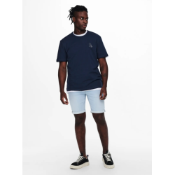 ONLY & SONS Jog 8587 Denim shorts - Blue Denim
