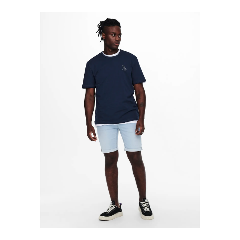 ONLY & SONS Jog 8587 Denim shorts - Blue Denim