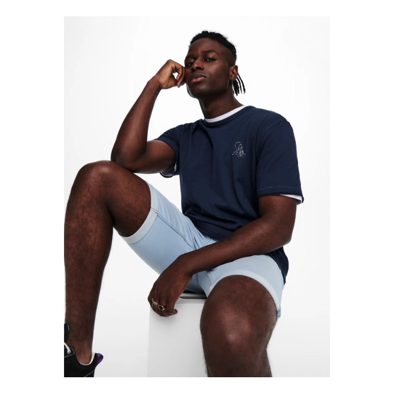 ONLY & SONS Jog 8587 Denim shorts - Blue Denim