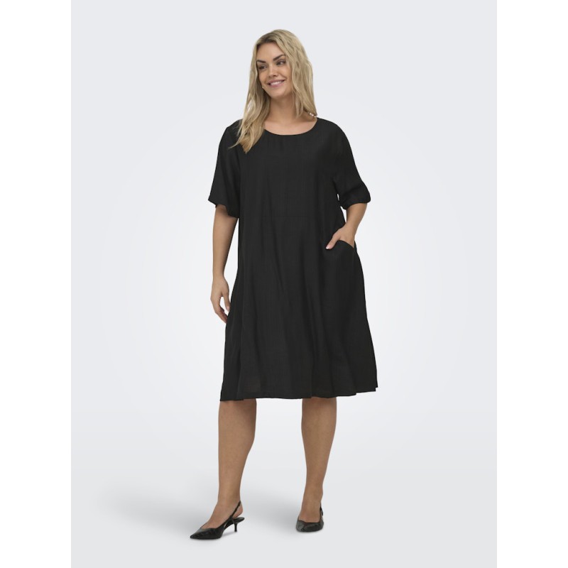 ONLY CARMAKOMA Johanna kortærmet kjole - Mermaid