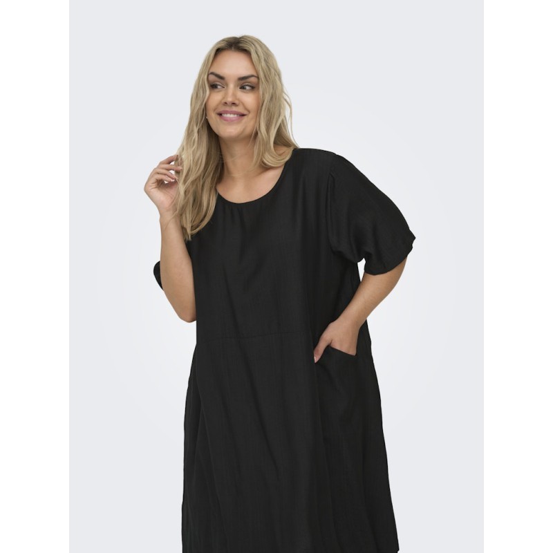 ONLY CARMAKOMA Johanna kortærmet kjole - Mermaid