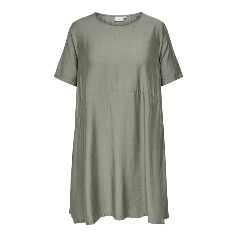 ONLY CARMAKOMA Johanna kortærmet kjole - Mermaid