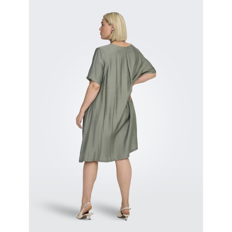 ONLY CARMAKOMA Johanna kortærmet kjole - Mermaid