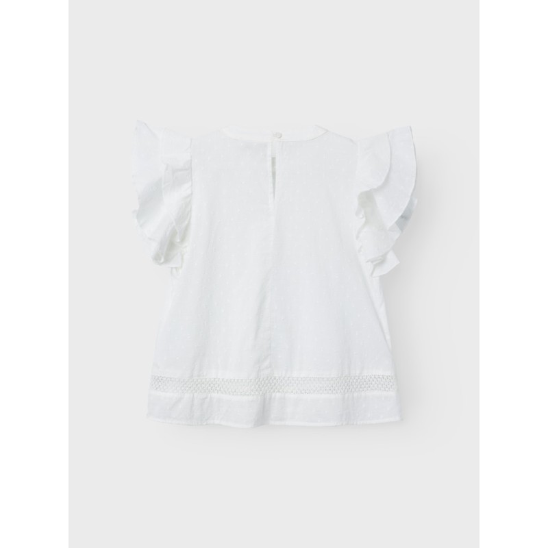 NAME IT KIDS Faride kortærmet top - Bright white