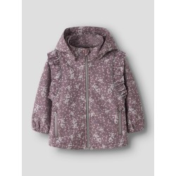 NAME IT MINI Alfa08 Sofshell Jakke - Grape Shake / Floral