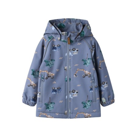 NAME IT Mini Alfa08 Softshell Jakke - Flint Stone
