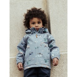 NAME IT Mini Alfa08 Softshell Jakke - Flint Stone