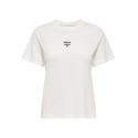 JDY May Pisa Kortærmet Print T-shirt - Cloud Dancer