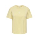 JDY May Pisa Kortærmet Print T-shirt - Double Cream