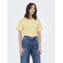 JDY May Pisa Kortærmet Print T-shirt - Double Cream