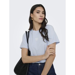 JDY May Pisa Kortærmet Print T-shirt - Kentucky Blue