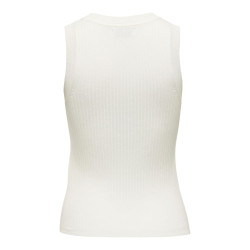 JDY Aya Strikket Tank Top - Cloud Dancer