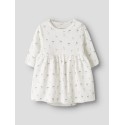 NAME IT Baby FiCherry Langærmet Bodystocking Kjole - Cloud Dancer