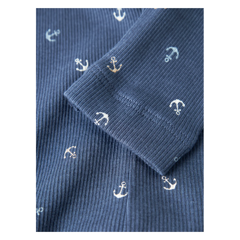 NAME IT baby Anchor Long John Leggings - Vintage Indigo