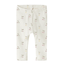 NAME IT Baby FiCherry Leggings - Cloud Dancer