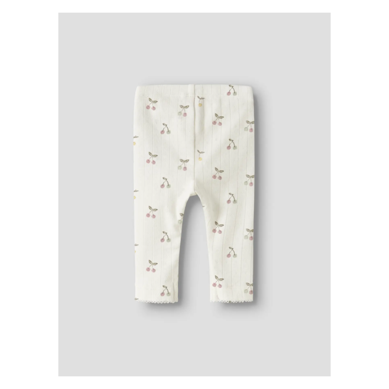 NAME IT Baby FiCherry Leggings - Cloud Dancer