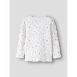NAME IT Mini FiCherry Langærmet Slim Bluse - Cloud Dancer