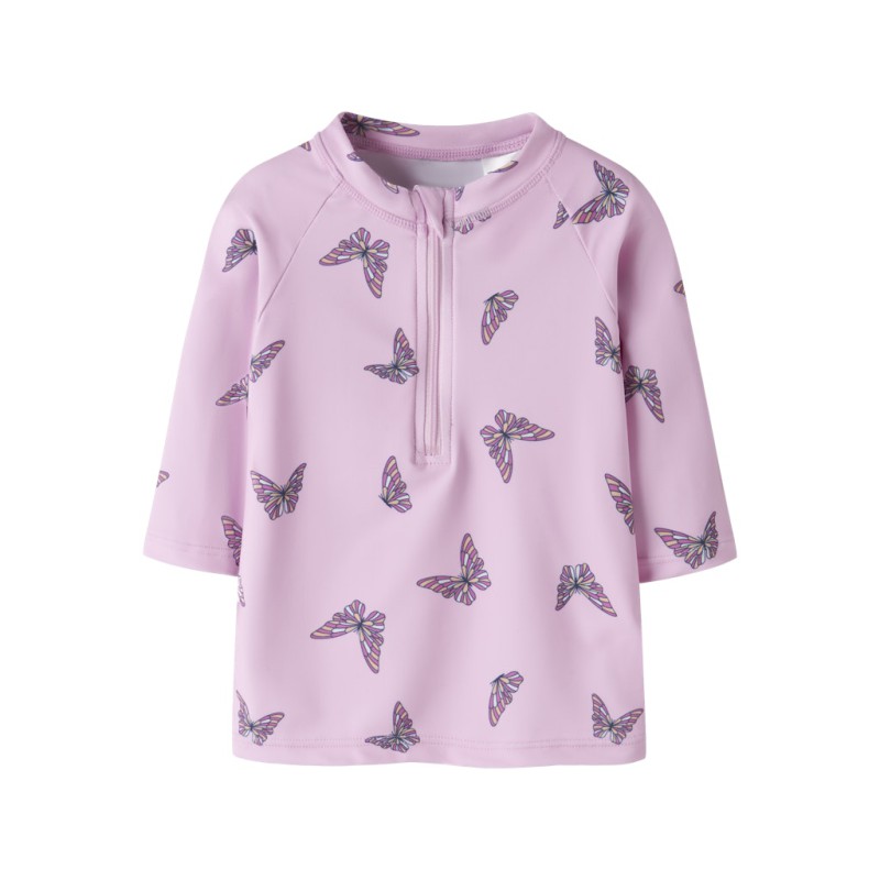 NAME IT Mini Zippa 3/4 UV Svømme Bluse - Pirouette