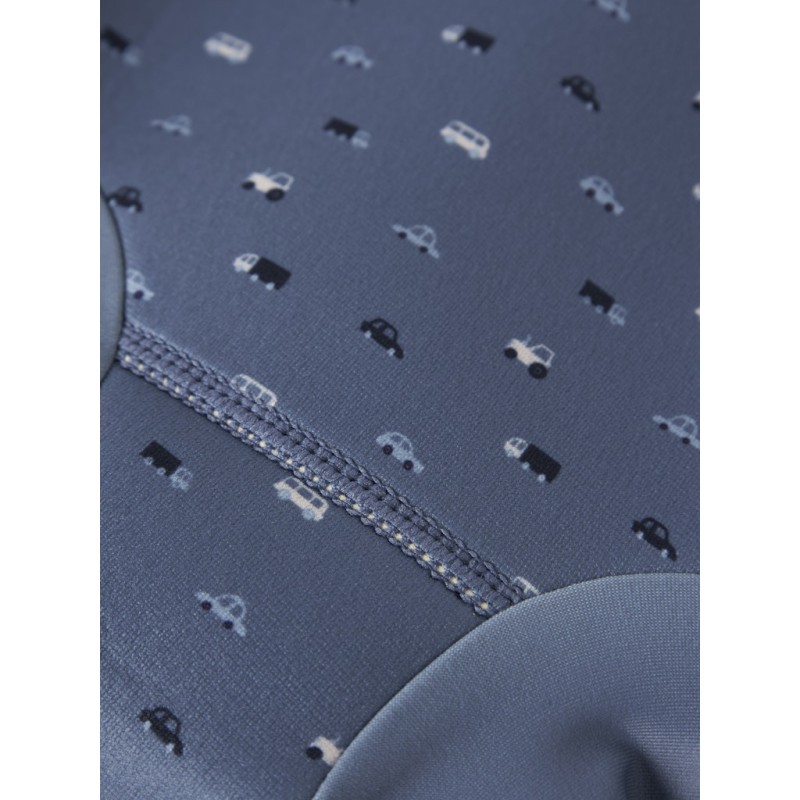 NAME IT Mini Zippo Badeshorts med Skjold - Vintage Indigo