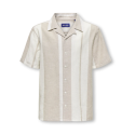 ONLY & SONS JUNIOR Caiden Kortærmet Hør Skjorte - Vintage Khaki