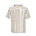 ONLY & SONS JUNIOR Caiden Kortærmet Hør Skjorte - Vintage Khaki