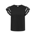 ONLY CARMAKOMA Macy Kortærmet Blonde Top - Sort