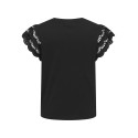 ONLY CARMAKOMA Macy Kortærmet Blonde Top - Sort