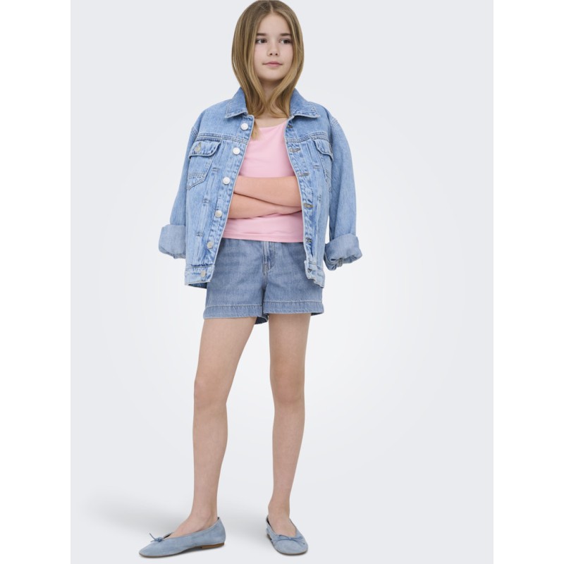 KIDS ONLY Comet Mid Brede Shorts - Light Blue Denim