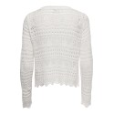 JDY Sun Lay Strik Pullover - Cloud Dancer