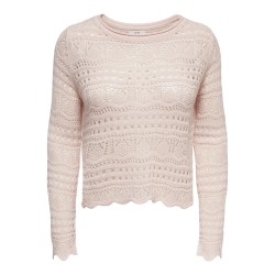JDY Sun Lay Strik Pullover - Pink Dogwood