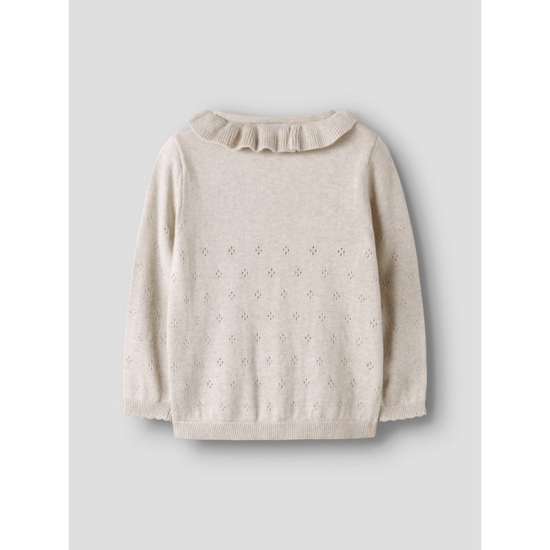 NAME IT Mini Diame Langærmet Strik Cardigan - Peyote Melange