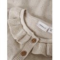 NAME IT Mini Diame Langærmet Strik Cardigan - Peyote Melange
