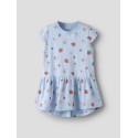 NAME IT MINI Vigga Capsl Kjole - Chambray Blue / Jordbær