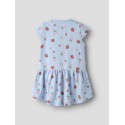 NAME IT MINI Vigga Capsl Kjole - Chambray Blue / Jordbær