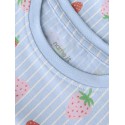 NAME IT MINI Vigga Capsl Kjole - Chambray Blue / Jordbær