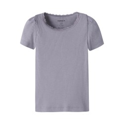 NAME IT MINI Kab Top - Lavender Gray