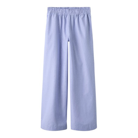 NAME IT Kids Floritta Brede Bukser - Purple Impression