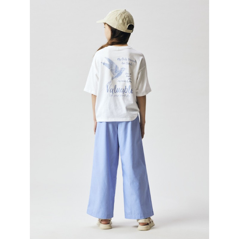 NAME IT Kids Floritta Brede Bukser - Purple Impression