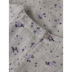 NAME IT Kids Drita Kort Top - Lavender Gray