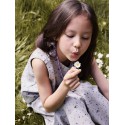 NAME IT Kids Drita Kort Top - Lavender Gray