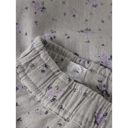 NAME IT Kids Drita Brede Bukser - Lavender Gray