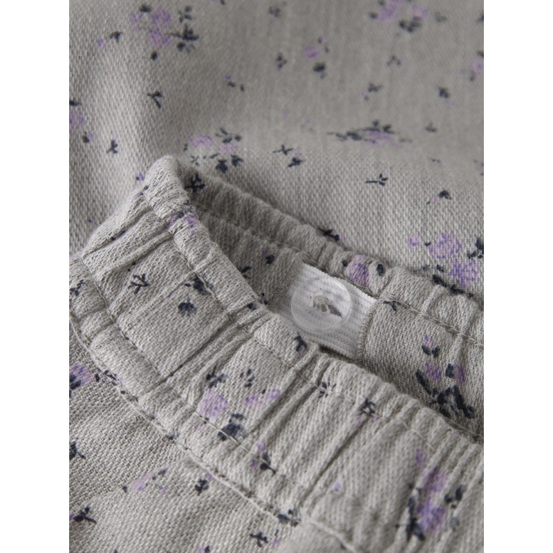 NAME IT Kids Drita Brede Bukser - Lavender Gray