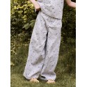 NAME IT Kids Drita Brede Bukser - Lavender Gray